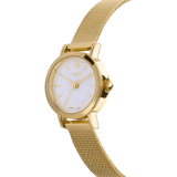 Regal horloge met goudkleurige meshband 