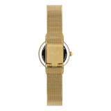Regal horloge met goudkleurige meshband 