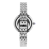 Regal damesset horloge en armband zilverkleurig