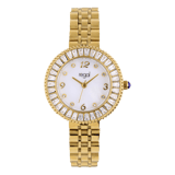 Regal Damen-Set, Armbanduhr und Armband, goldfarben
