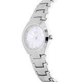 Regal damesset horloge en armband zilverkleurig