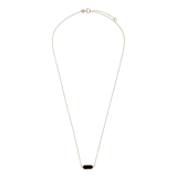 14 karaat geelgouden ketting met onyx