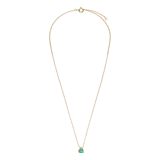 Silberne goldbeschichtete Halskette mit Anhänger für Damen mit Zirkonia