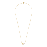 Silberne Halskette mit Anhänger und Zirkonia für Damen