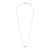 Zilveren damesketting met hanger