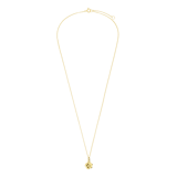 14 Karat Gelbgoldkette mit Anhänger und Diamant 0,01 ct für Damen