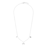 Zilveren ketting met strik
