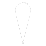 Zilveren ketting met vlinder