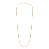 Zilveren goldplated ketting met gourmet schakel