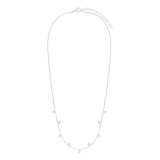 Stainless steel ketting met zirkonia voor dames