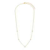 Stainless steel ketting met hanger met kristal voor dames