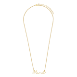 Zilveren goldplated naamketting voor dames