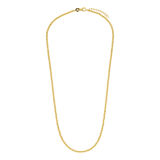Zilveren goldplated ketting