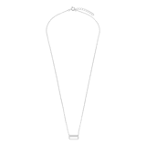 Zilveren ketting met hanger met zirkonia voor dames