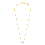 Silberne Kette mit Anhänger, plattiert und mit Zirkonia für Damen