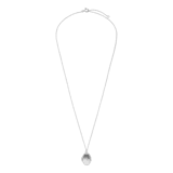 Silberne Halskette mit Medaillon-Anhänger für Damen