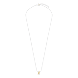 Zilveren bicolor ketting 