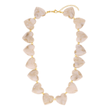 Stainless steel kralenketting hart voor dames
