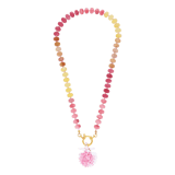 Stainless steel goldplated ketting met hanger schelp voor dames