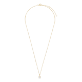 14 karaat gouden ketting met hanger met lab grown diamant 0.50ct