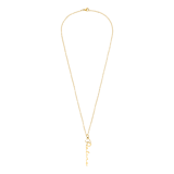 Edelstahl goldbeschichtete Damen-Namenskette