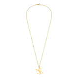 Stainless steel naamketting met hanger letters voor dames