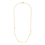 Stainless steel naamketting voor dames