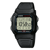 Casio digitale Armbanduhr für Herren, Schwarz, W-800H-1AVEF