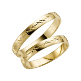 14 Karaat geelgouden trouwring Acacia Dames H01