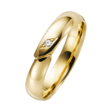 14K geelgouden trouwring diamant Phlox Dames H19