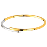 Zweifarbiger Armreif, 585 Gold