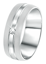 Zilveren liefdesring Bali dames