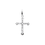 Silberanhänger Kreuz mit Zirkonia
