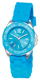 Regal-Kinderuhr mit blauem Band R37800-333