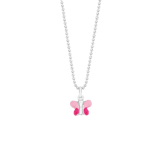 Zilveren kinderketting met hanger vlinder