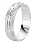 Gerecycled stainless steel liefdesring seville heren