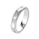 Edelstahl Damenring mit Zirkonia