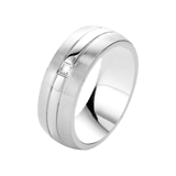 Gerecycled stainless steel vriendschapsring seville dames