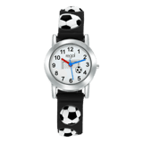 Regal Cadeau Set Kinder Horloge Zwart Voetbal