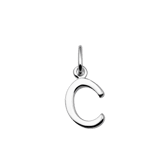 Zilveren hanger alfabet