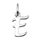 Zilveren hanger alfabet