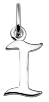 Zilveren hanger alfabet