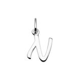 Zilveren hanger alfabet
