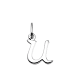 Zilveren hanger alfabet