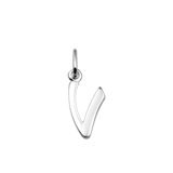 Silberner Buchstabenanhänger V