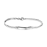 Gerecycled zilveren plaatarmband