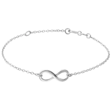 Zilveren armband infinity