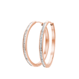 More combinations gerecycled stainless steel oorringen kristal voor dames