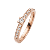 14K rosegouden verlovingsring diamant Snowdrops H101R