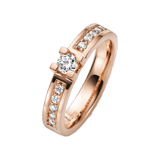 14K rosegoud aanzoekring diamant Bouganville H102R